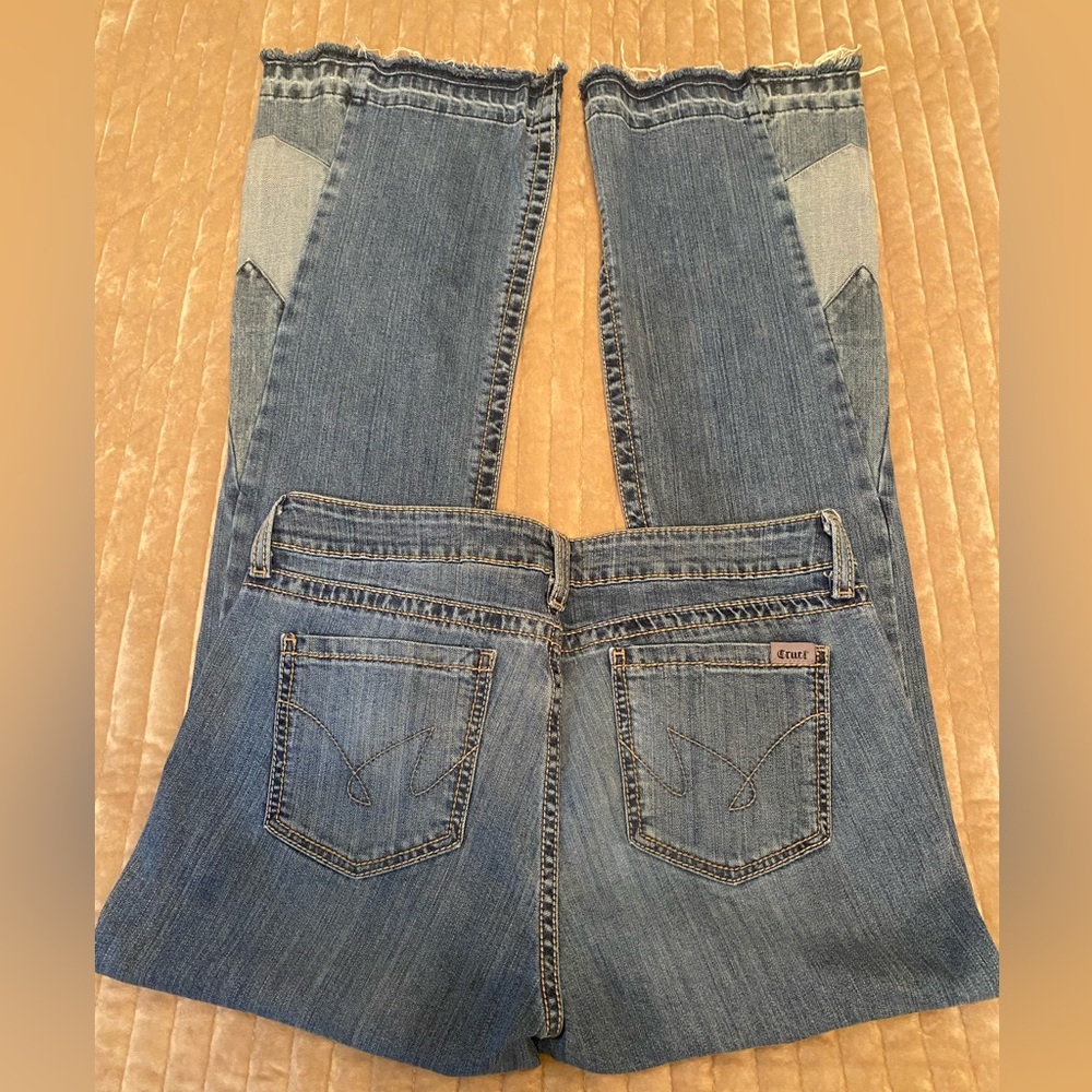 Cruel Girl Blue Flare Wide Leg Jeans